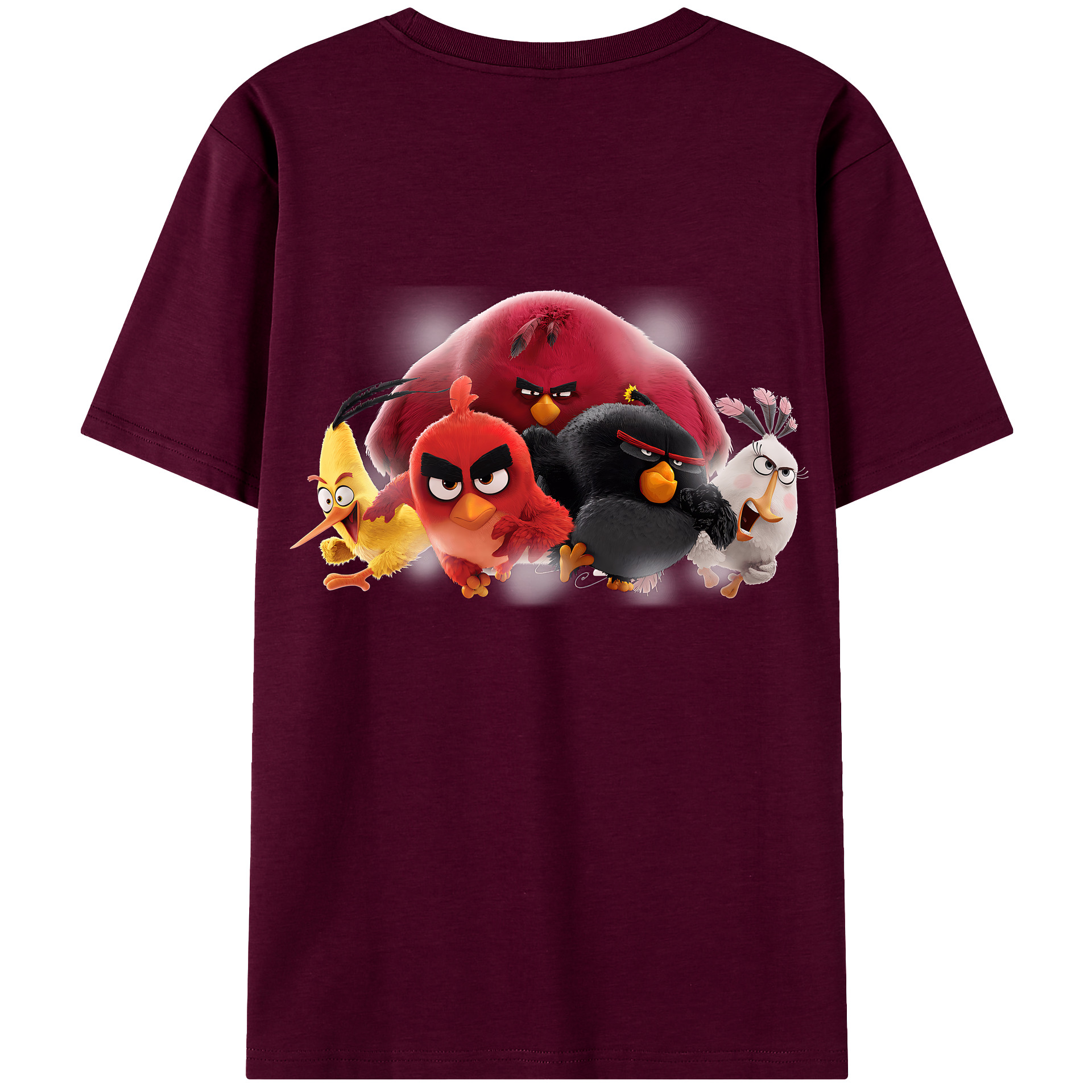 （画像用） Angry Birds アングリーバード レディース半袖Tシャツ(バックプリント)